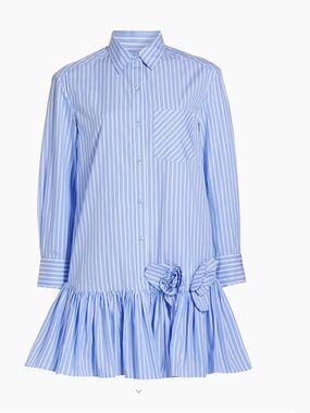 Aknvas  Estelle Striped Cotton Shirtdress